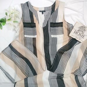 Sami & jo woman's sheer blouse. Size L